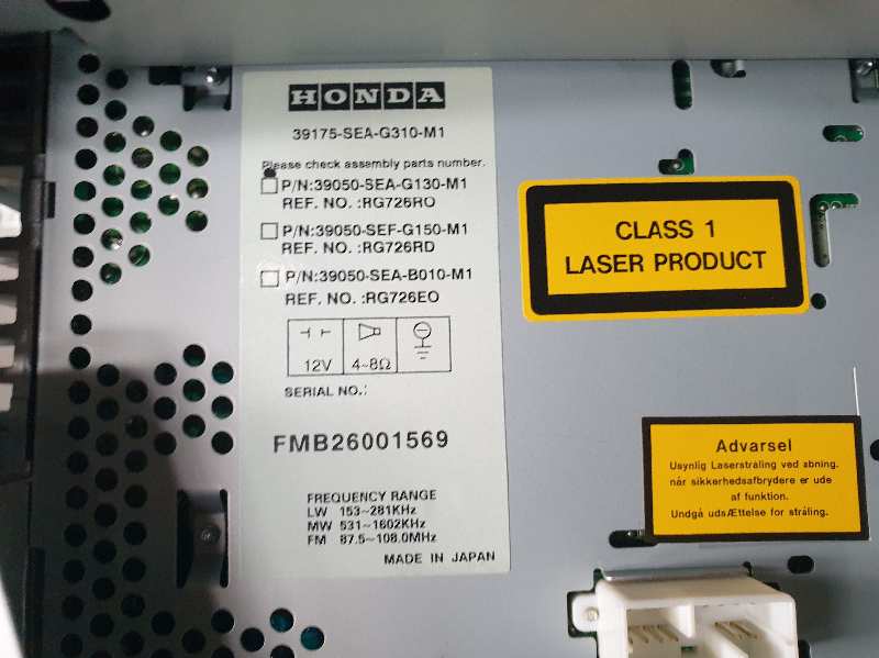 SISTEMA AUDIO - RADIO CD