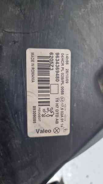 PEUGEOT 307 (S1) FARO DERECHO 9634369480