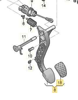 PEDAL EMBRAGUE
