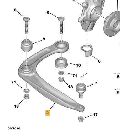 BRAZO SUSPENSION INFERIOR DELANTERO IZQUIERDO