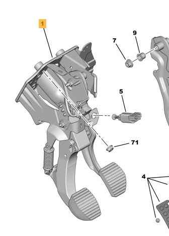 PEDAL ACELERADOR