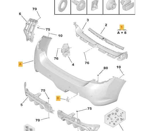 PARAGOLPES TRASERO