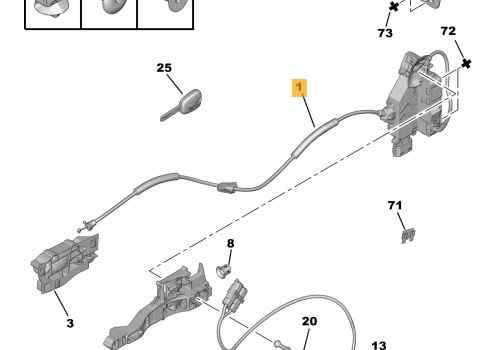 CERRADURA PUERTA DELANTERA IZQUIERDA 