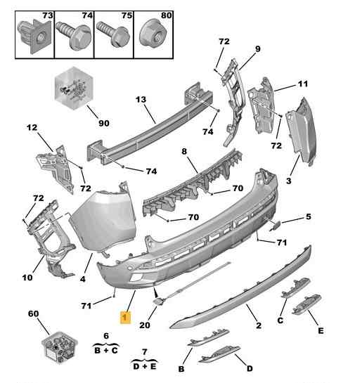 PARAGOLPES TRASERO