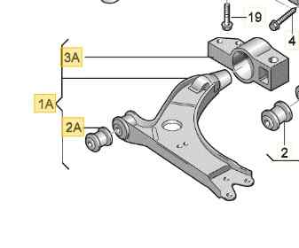 BRAZO SUSPENSION INFERIOR DELANTERO DERECHO