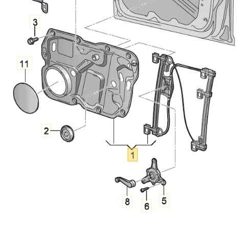 ELEVALUNAS DELANTERO DERECHO