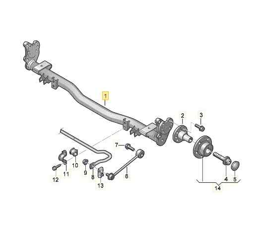 2K5501101E PUENTE TRASERO VOLKSWAGEN CADDY KA/KB (2K)