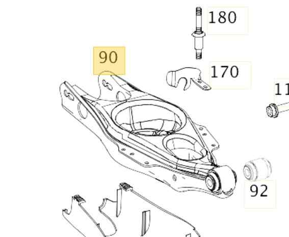 BRAZO SUSPENSION INFERIOR TRASERO IZQUIERDO