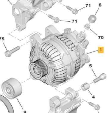 2222LL	 ALTERNADOR CITROEN C4 COUPE