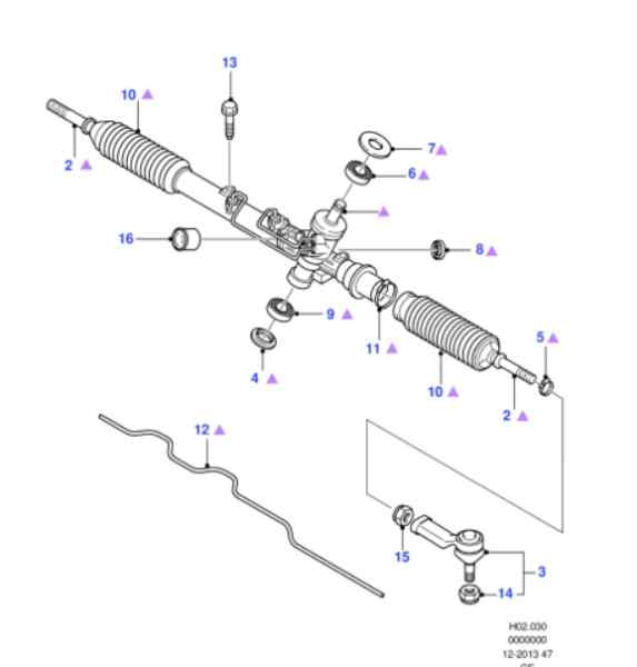 1205918 CREMALLERA DIRECCION FORD MONDEO BERLINA (GE)
