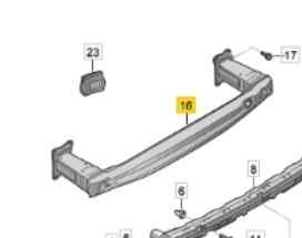 6F9 807 305 C REFUERZO PARAGOLPES TRASERO SEAT ARONA (KJ7) 1 0 TGI