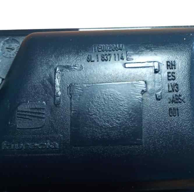 6L1837114 MANETA INTERIOR DELANTERA DERECHA SEAT IBIZA (6L1)