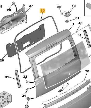 8707 E2 - 8707E2 GOMAS CONTORNO PUERTA PEUGEOT 1007