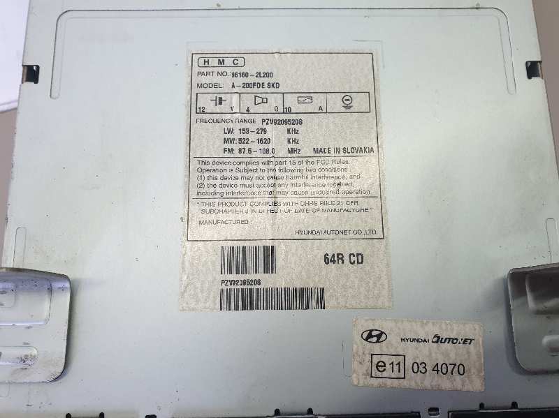 SISTEMA AUDIO - RADIO CD