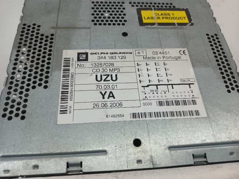 SISTEMA AUDIO - RADIO CD