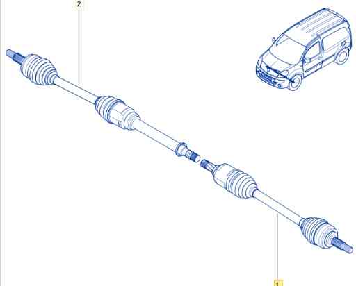 TRANSMISION DELANTERA IZQUIERDA