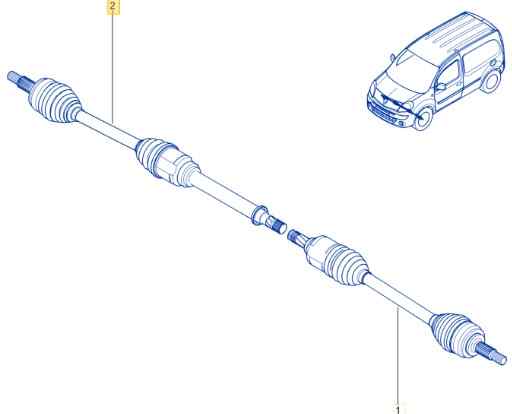 TRANSMISION DELANTERA DERECHA