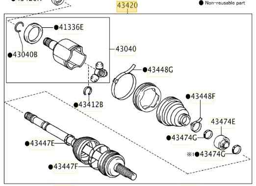 TRANSMISION DELANTERA IZQUIERDA