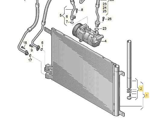 CONDENSADOR - RADIADOR  AIRE ACONDICIONADO
