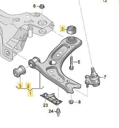 BRAZO SUSPENSION INFERIOR DELANTERO DERECHO