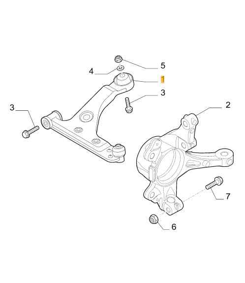 BRAZO SUSPENSION INFERIOR DELANTERO DERECHO