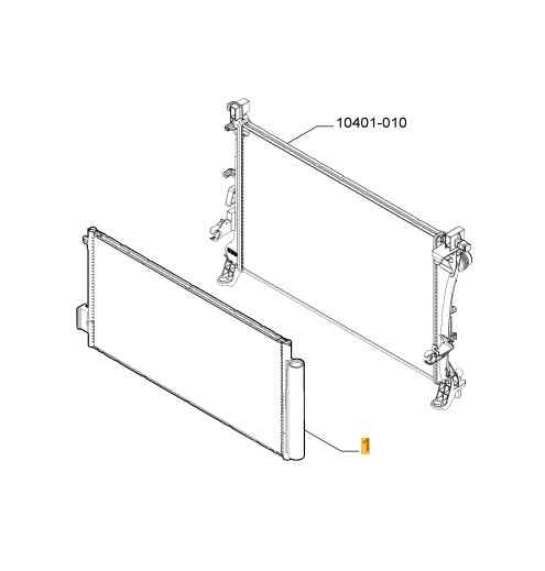 CONDENSADOR - RADIADOR  AIRE ACONDICIONADO