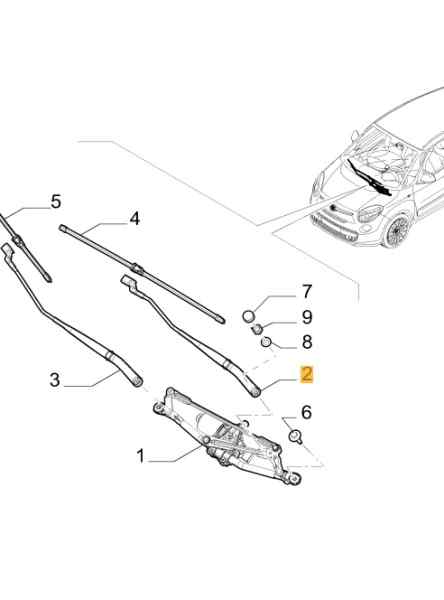 BRAZO LIMPIA DELANTERO IZQUIERDO