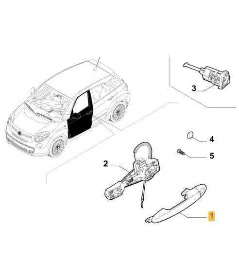 MANETA EXTERIOR DELANTERA DERECHA