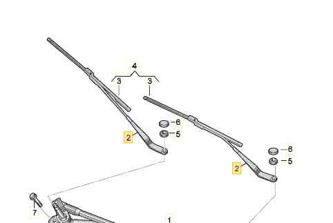 BRAZO LIMPIA DELANTERO DERECHO