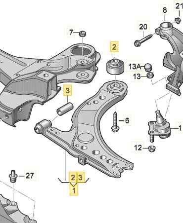 BRAZO SUSPENSION INFERIOR DELANTERO DERECHO