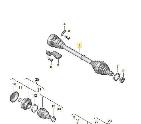 TRANSMISION DELANTERA IZQUIERDA