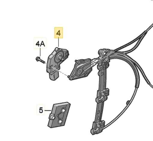 MOTOR ELEVALUNAS DELANTERO DERECHO