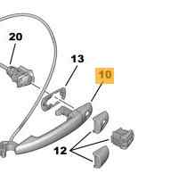 MANETA EXTERIOR DELANTERA DERECHA