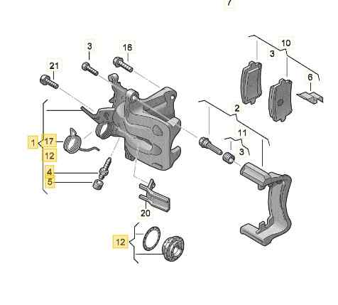 PINZA FRENO TRASERA IZQUIERDA