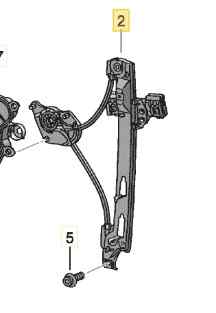 ELEVALUNAS TRASERO IZQUIERDO
