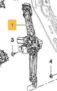 ELEVALUNAS TRASERO IZQUIERDO