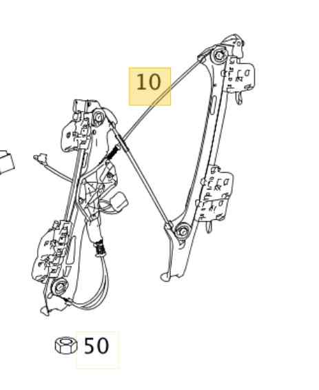 ELEVALUNAS DELANTERO DERECHO