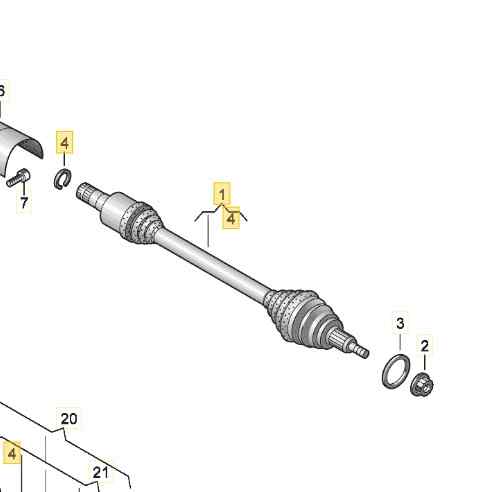 TRANSMISION DELANTERA DERECHA