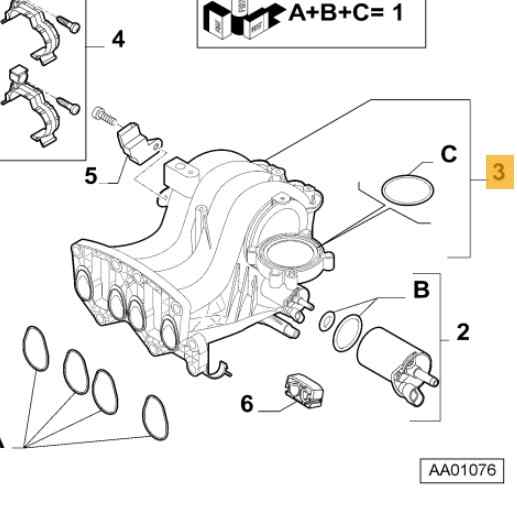 71765750 COLECTOR ADMISION FIAT PANDA (169)
