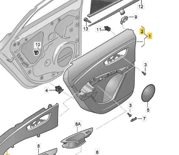 GUARNECIDO PUERTA TRASERA IZQUIERDA SEAT LEON CUPRA