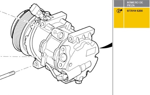 COMPRESOR AIRE ACONDICIONADO KIA STONIC ( YB)