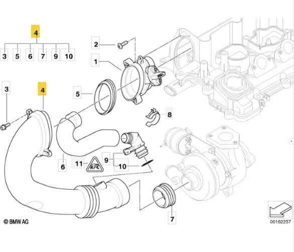 TUBO BMW SERIE 5 TOURING (E61)