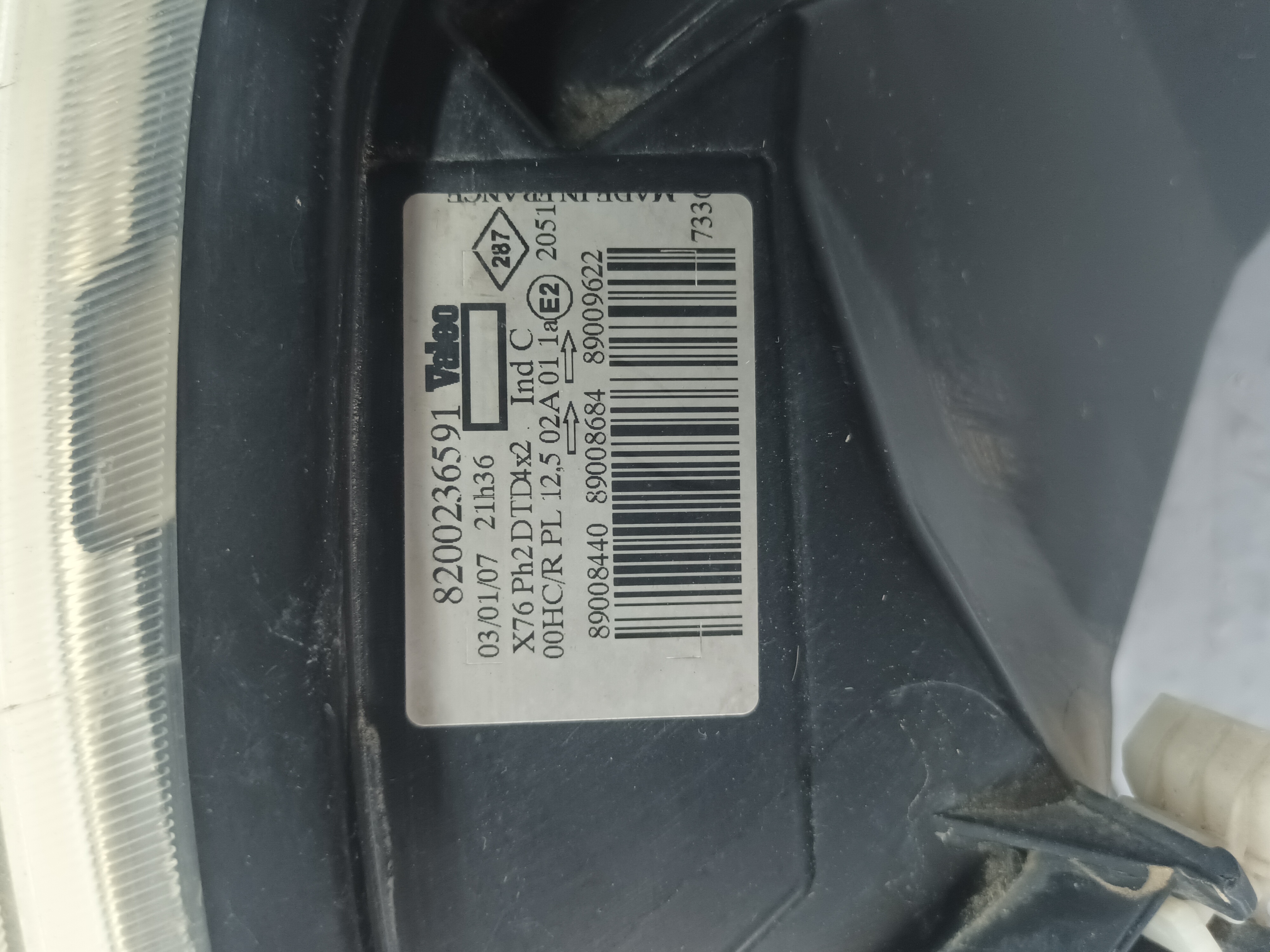FARO DERECHO RENAULT KANGOO foto 4