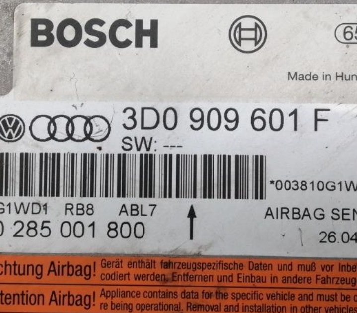 CENTRALITA AIRBAG VOLKSWAGEN TOUAREG (7L6) foto 4