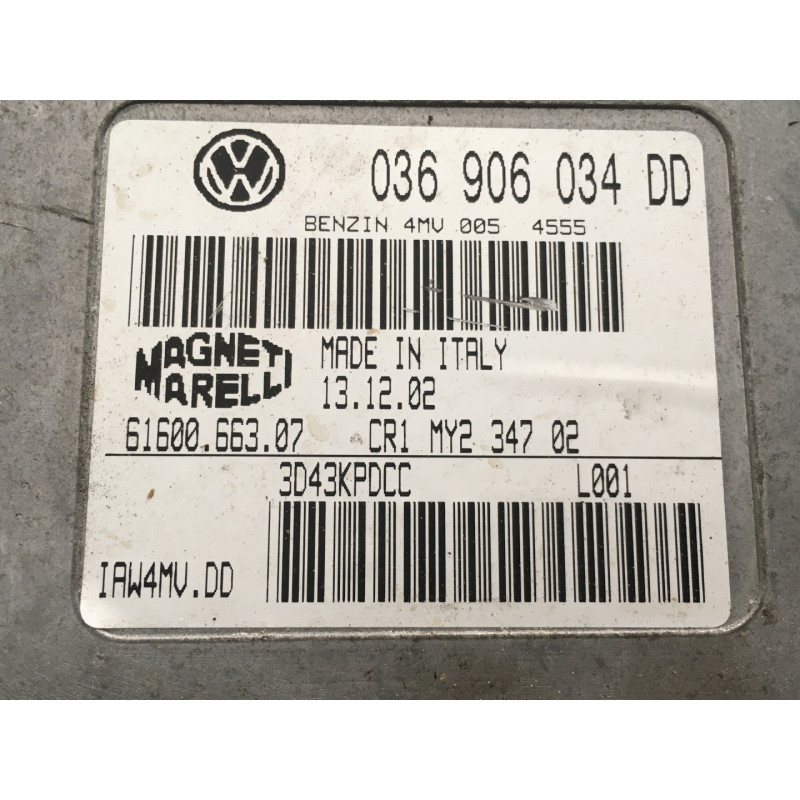 CENTRALITA MOTOR UCE VOLKSWAGEN POLO (9N3) foto 2