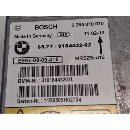 CENTRALITA AIRBAG BMW SERIE 1 BERLINA (E81/E87) foto 2
