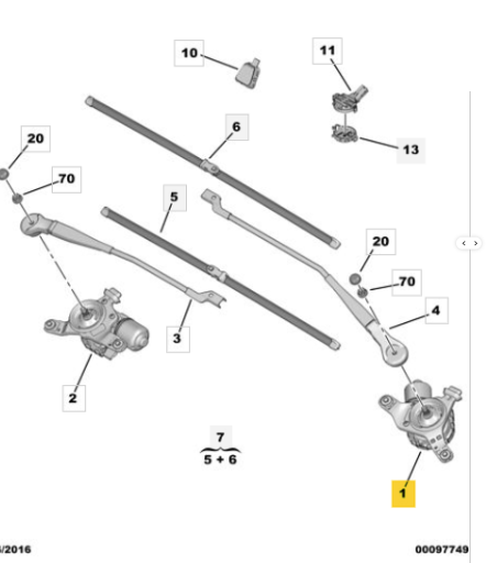 MOTOR LIMPIA DELANTERO